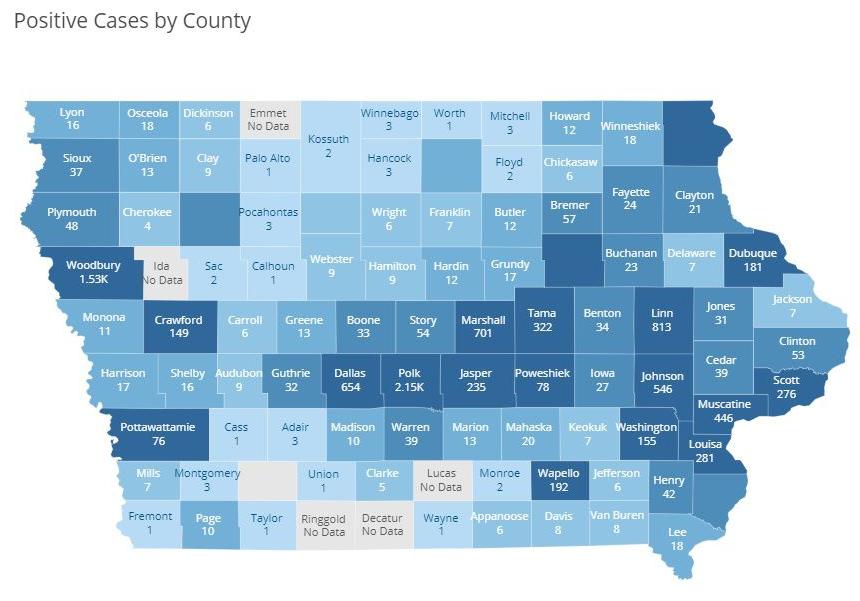 COVID Case Map - May 8